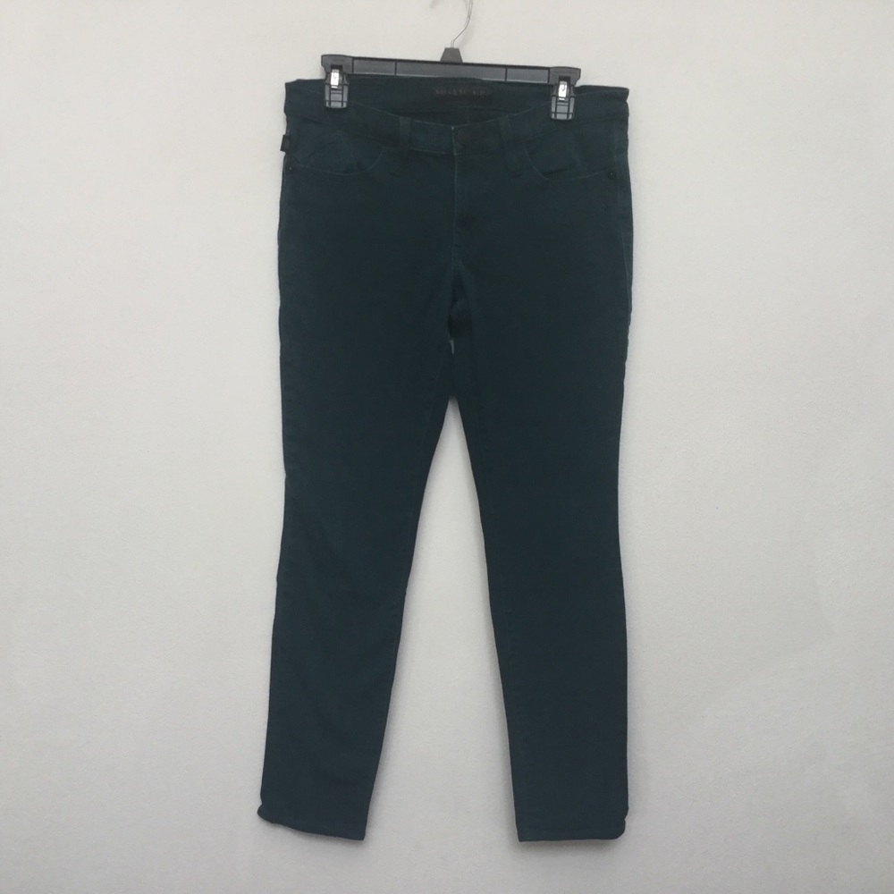 Rock and Republic Berlin Cut Emerald Green Jeans Size 8M Fall Winter Jewel Tone